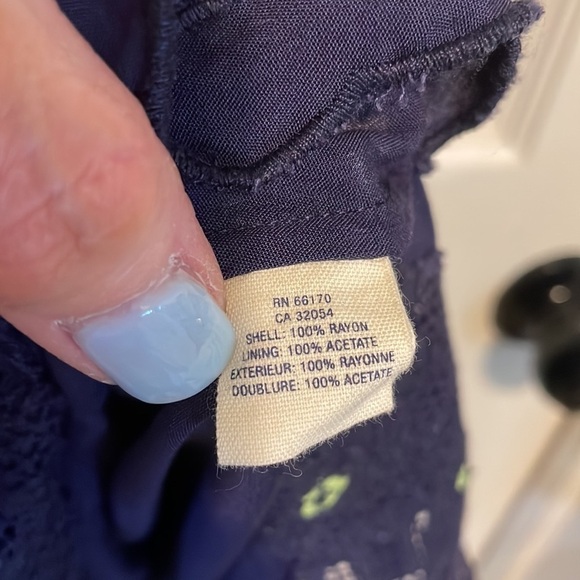 Rare Anthropologie Maeve blue/Purple Embroidered Floral Lace Dress Small - Picture 8 of 14